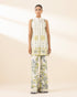 Unstitched Women's Off White Textured Lawn Shirt Trousers